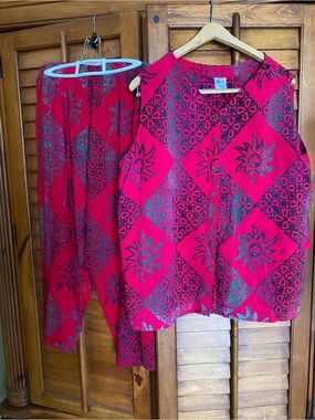 Cropped Pant Set Large